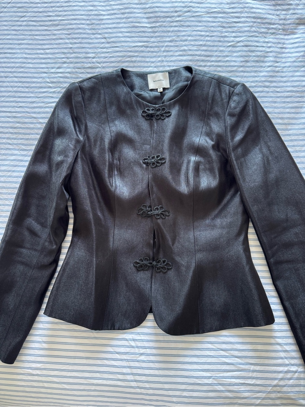 Reformation Black Regin Jacket